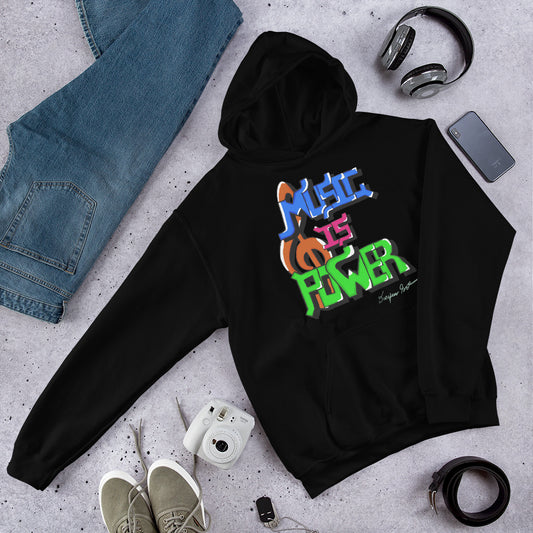 Music is Power Unisex Hoodie