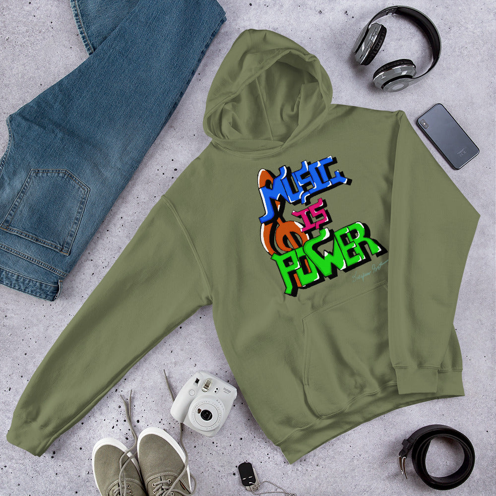 Music is Power Unisex Hoodie